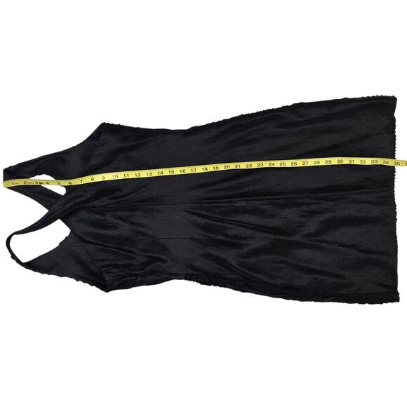 Samuel Dong Mini Dress Size Small Black Bodycon Fitted Embroidered Sleeveless - Picture 6 of 8